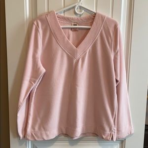 Fleece V-Neck Sweatshirt